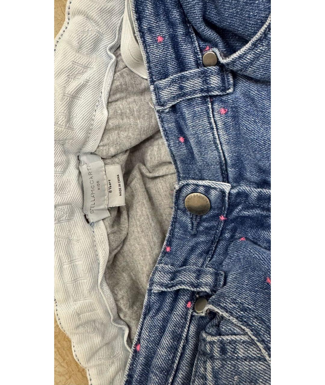 STELLA MCCARTNEY KIDS Синие деним брюки и шорты, фото 5