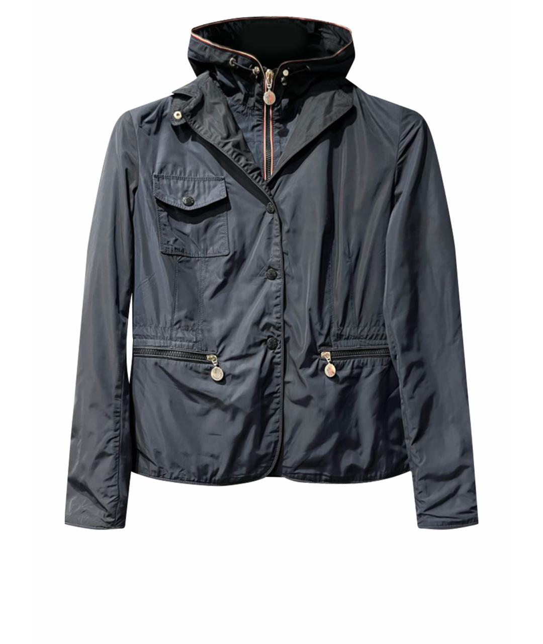 MONCLER Синяя полиэстеровая куртка, фото 1