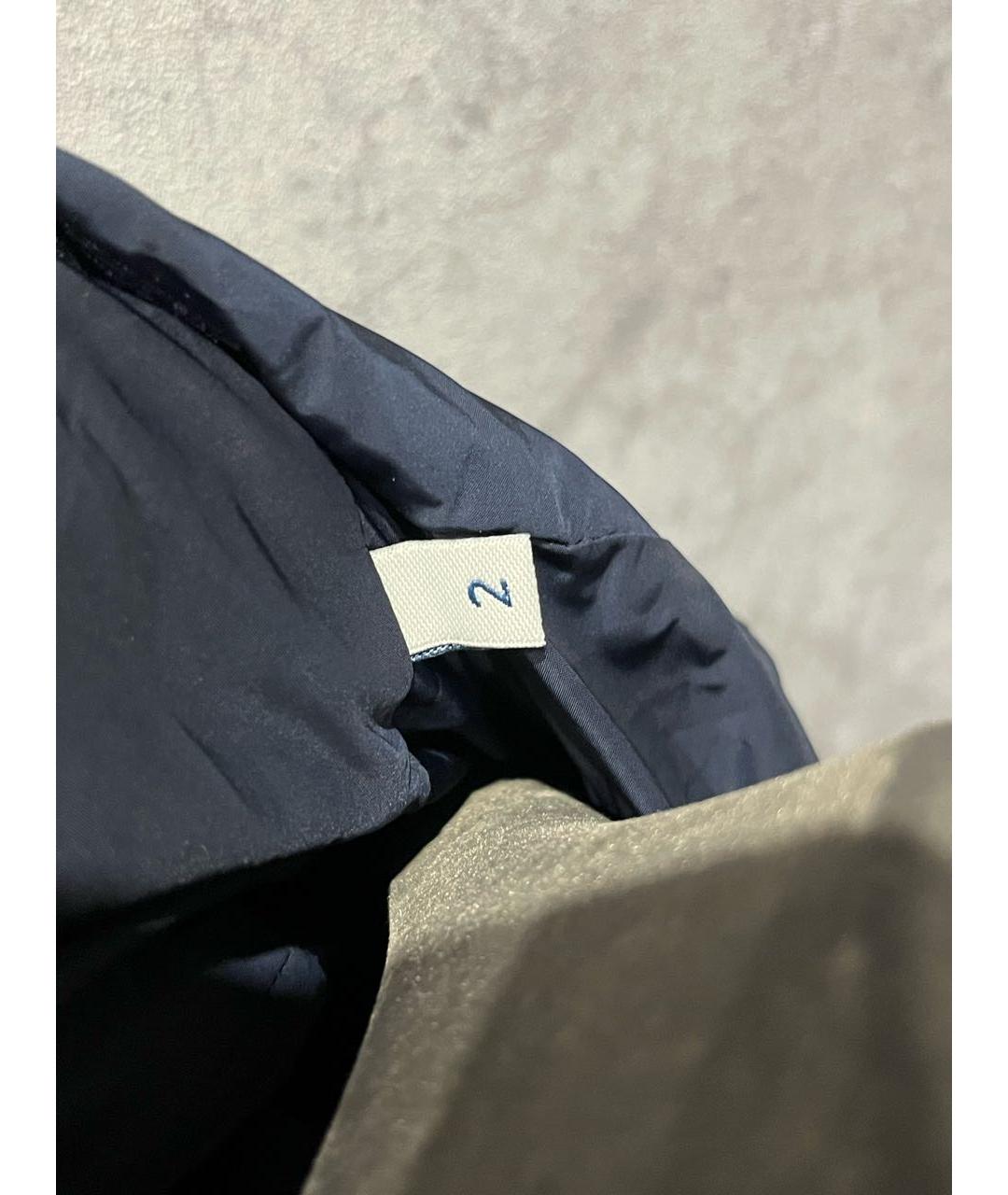 MONCLER Синяя полиэстеровая куртка, фото 7