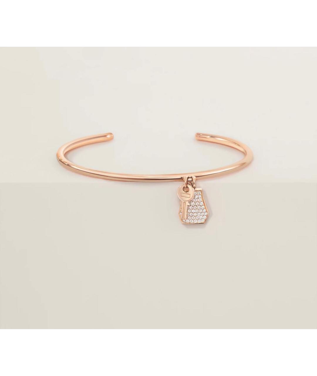 HERMES Золотой браслет из розового золота, фото 6