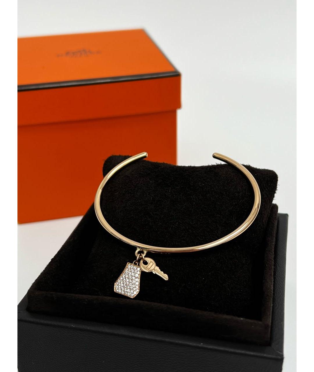 HERMES Золотой браслет из розового золота, фото 2