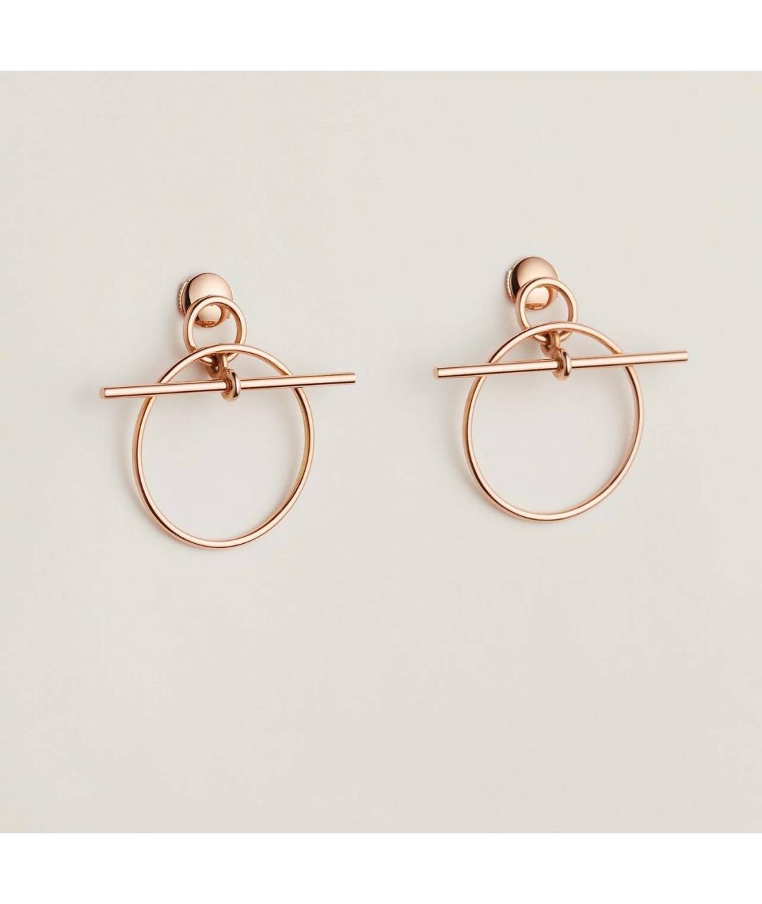 HERMES Золотые серьги из розового золота, фото 6