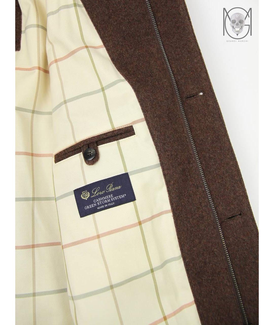 LORO PIANA Коричневая кашемировая куртка, фото 8