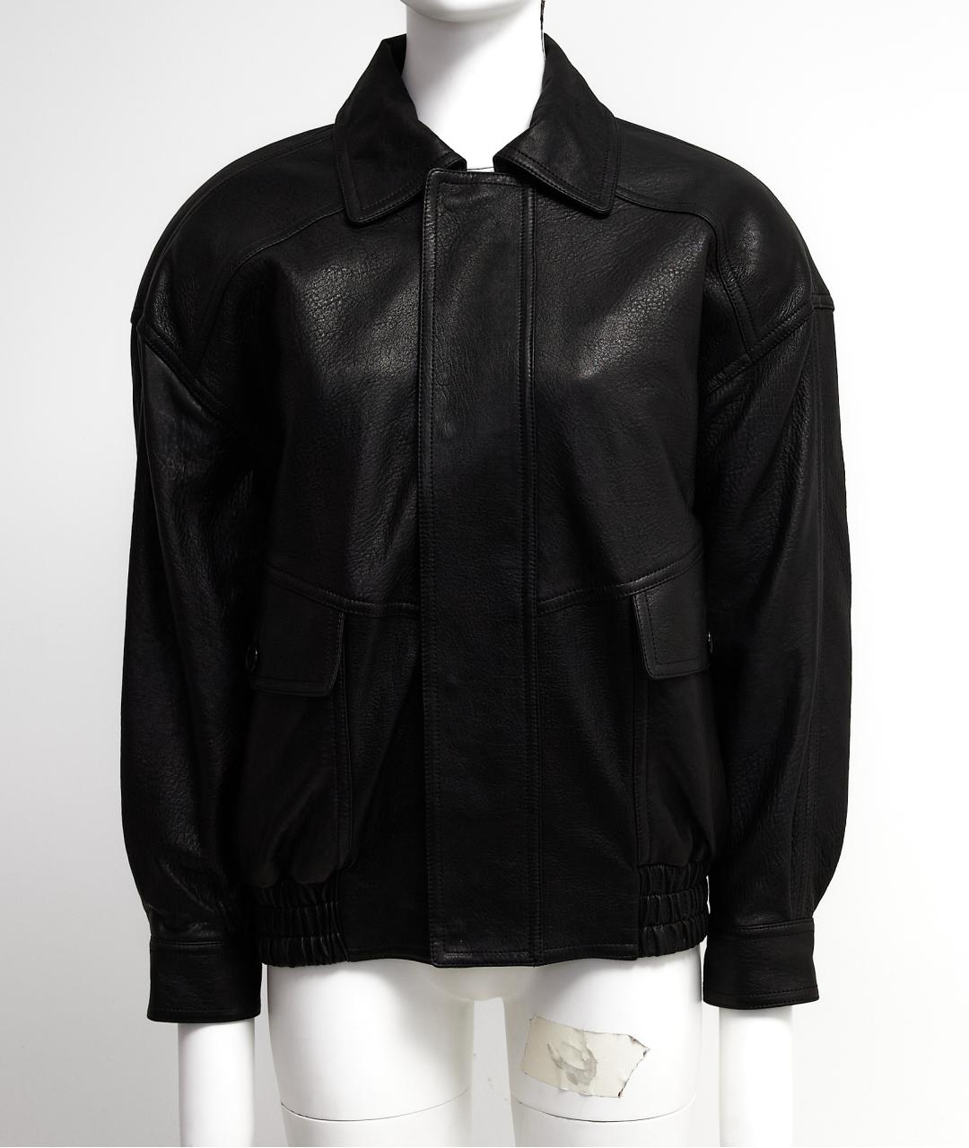 SAINT LAURENT Черная кожаная куртка, фото 6
