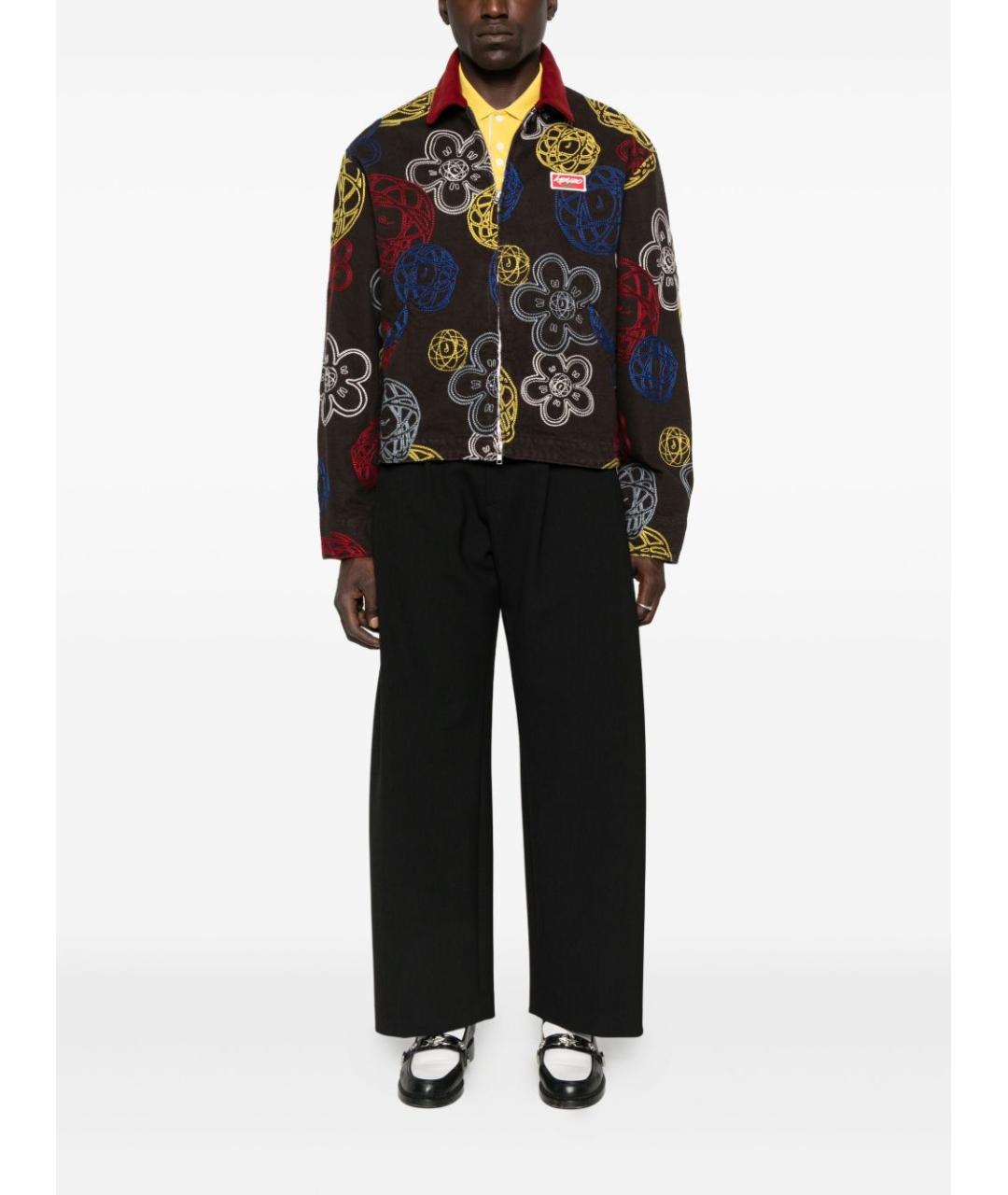 KENZO Коричневая хлопковая куртка, фото 3