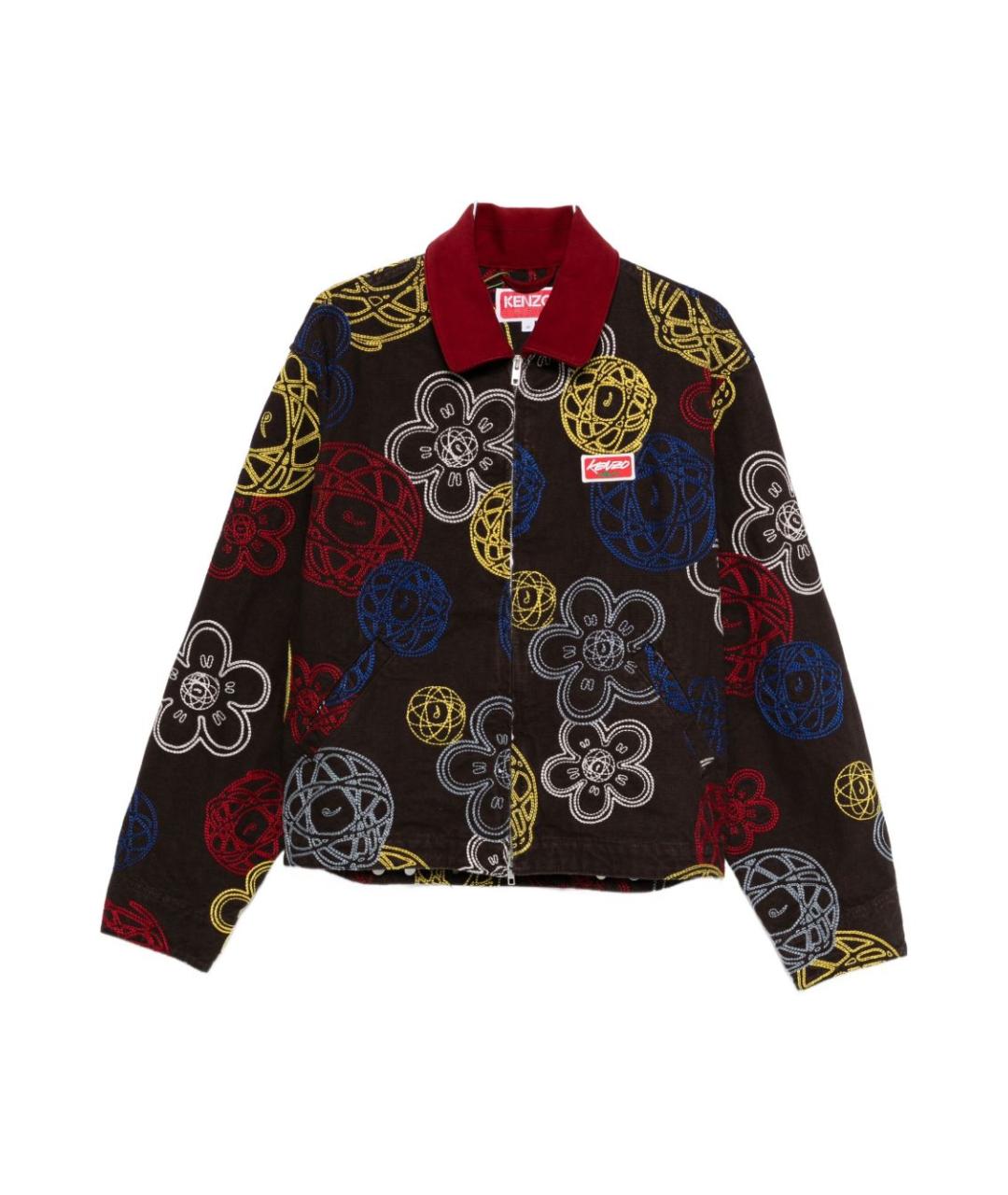 KENZO Коричневая хлопковая куртка, фото 1