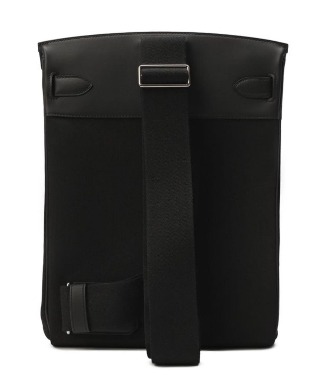 HERMES Черный тканевый рюкзак, фото 3