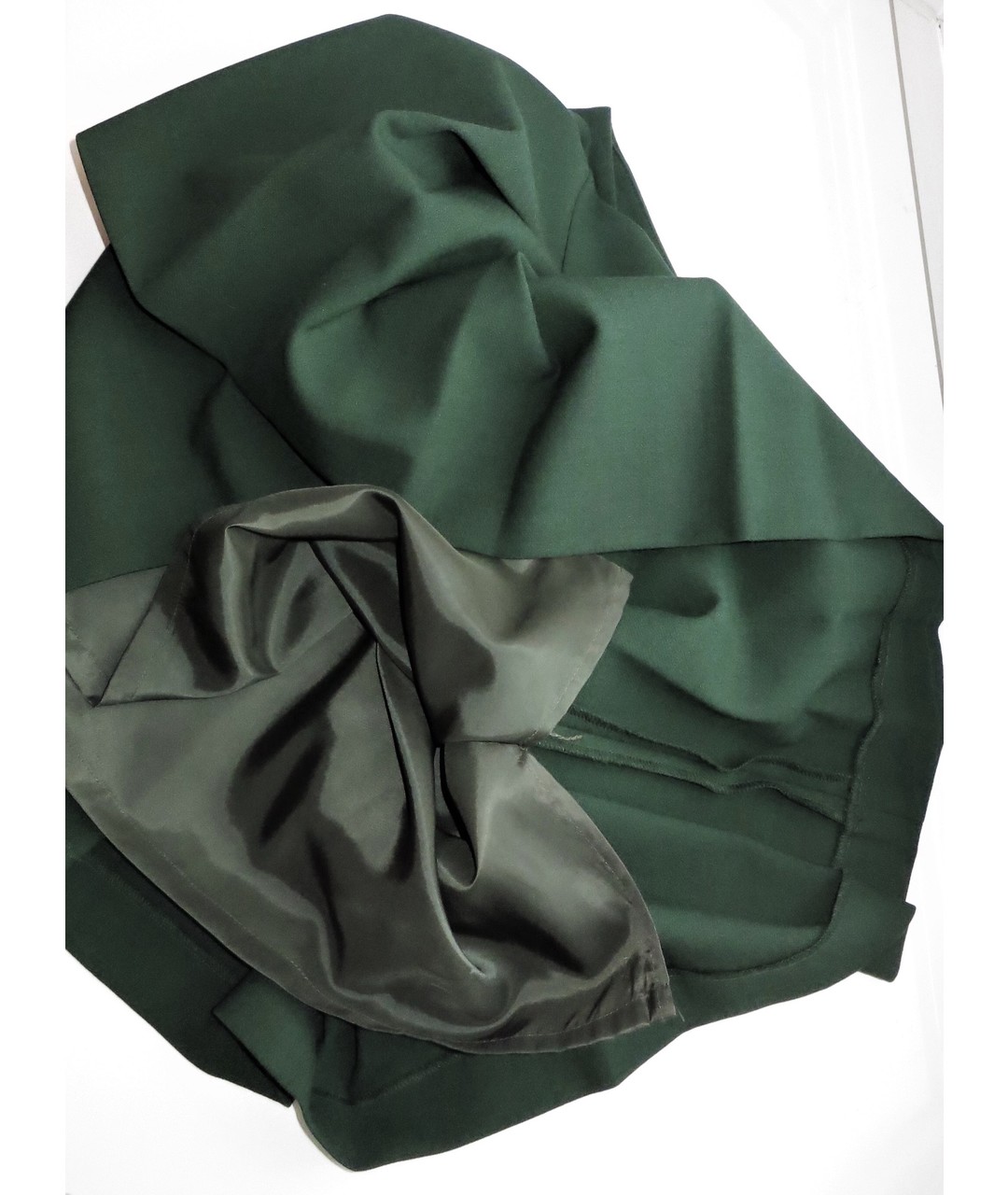BROOKS BROTHERS Зеленая шерстяная юбка мини, фото 5
