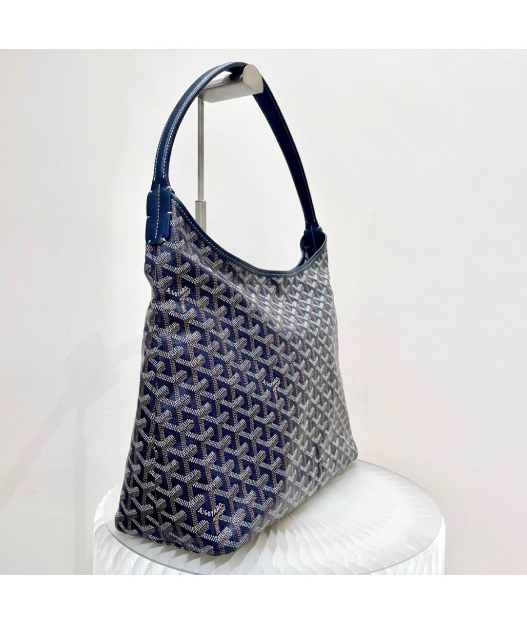 GOYARD Синяя кожаная сумка тоут, фото 4