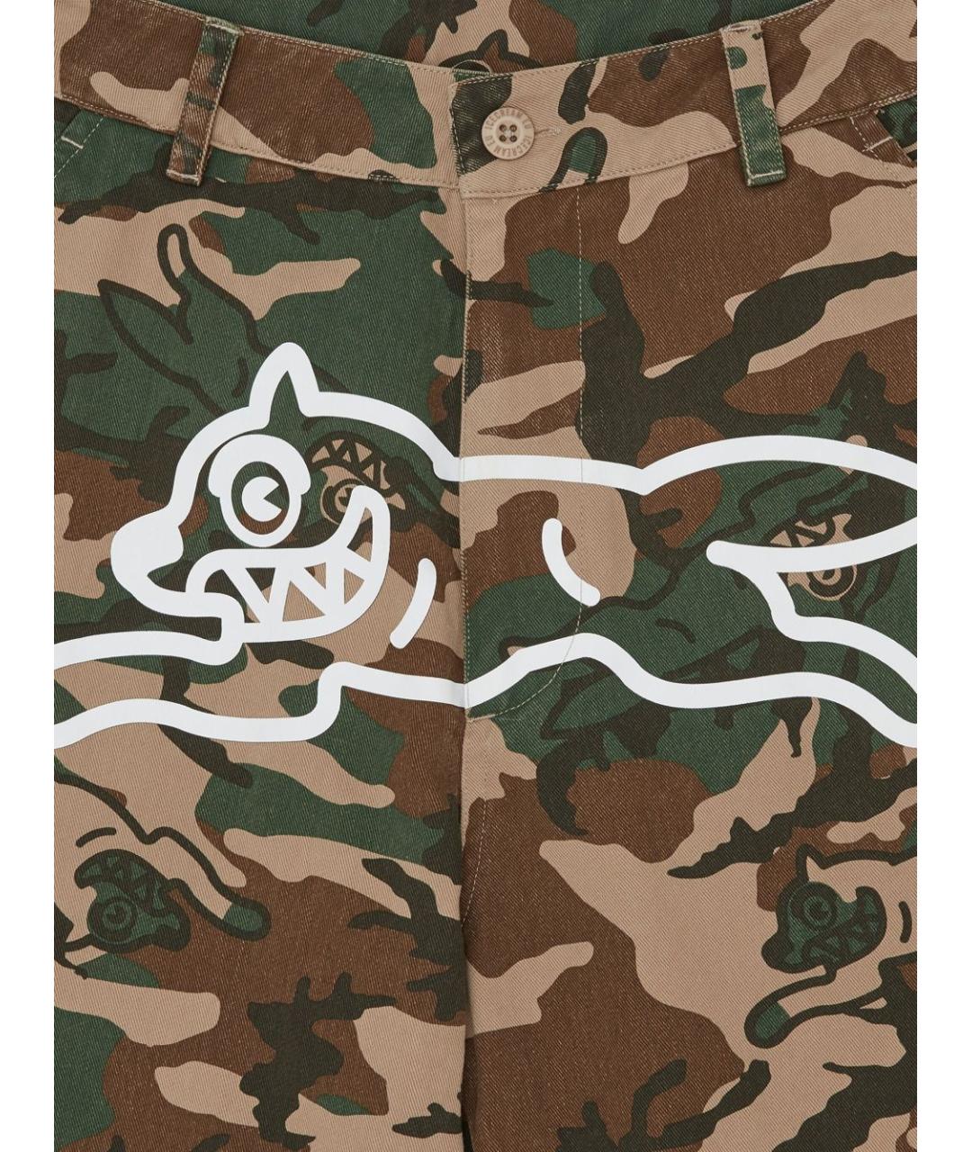 icecream Коричневые хлопковые повседневные брюки, фото 3