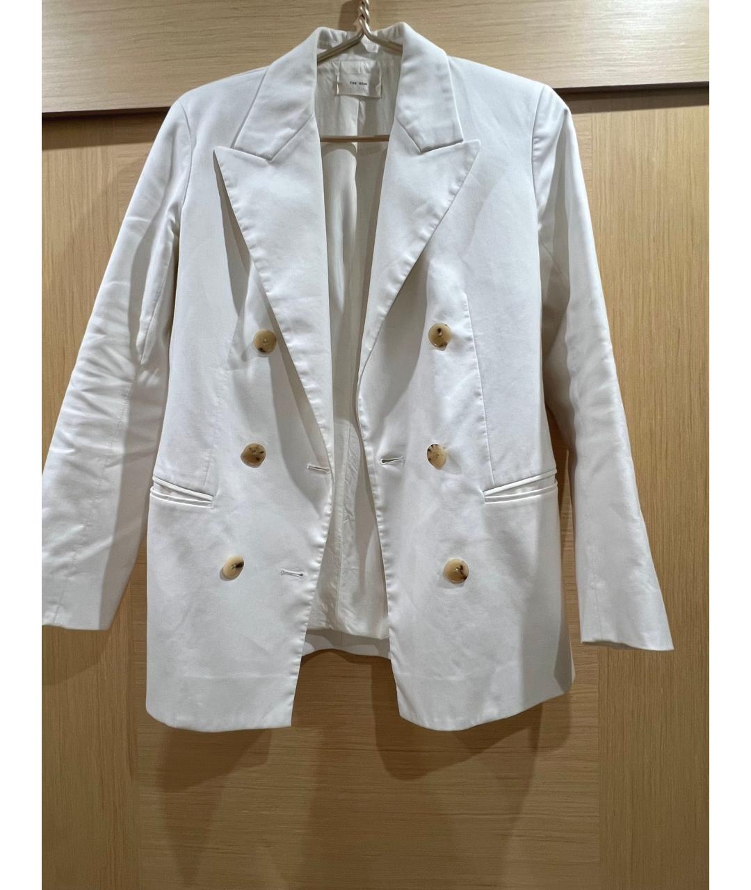 THE ROW Белый хлопковый жакет/пиджак, фото 5