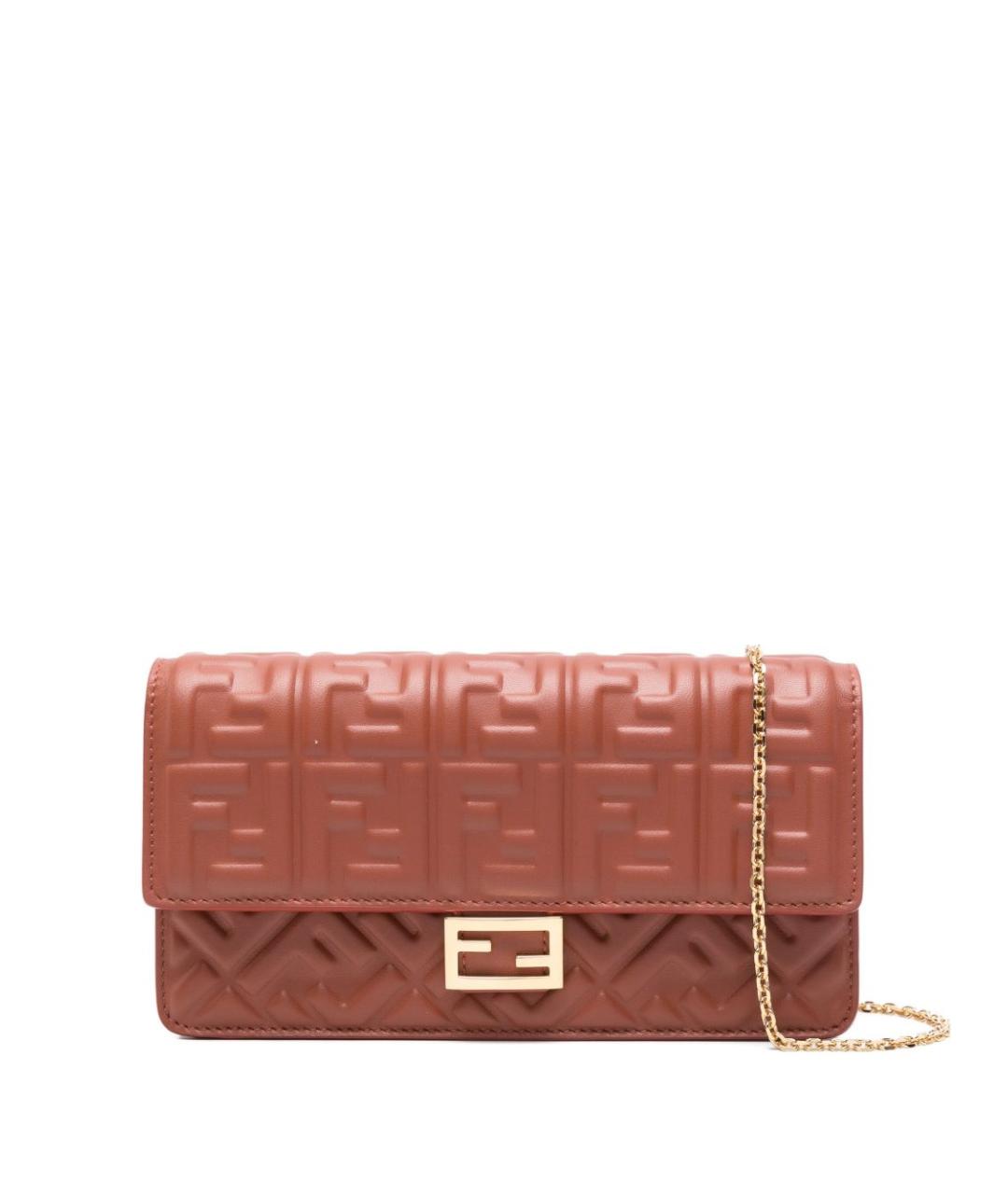 FENDI Коричневая сумка тоут, фото 1