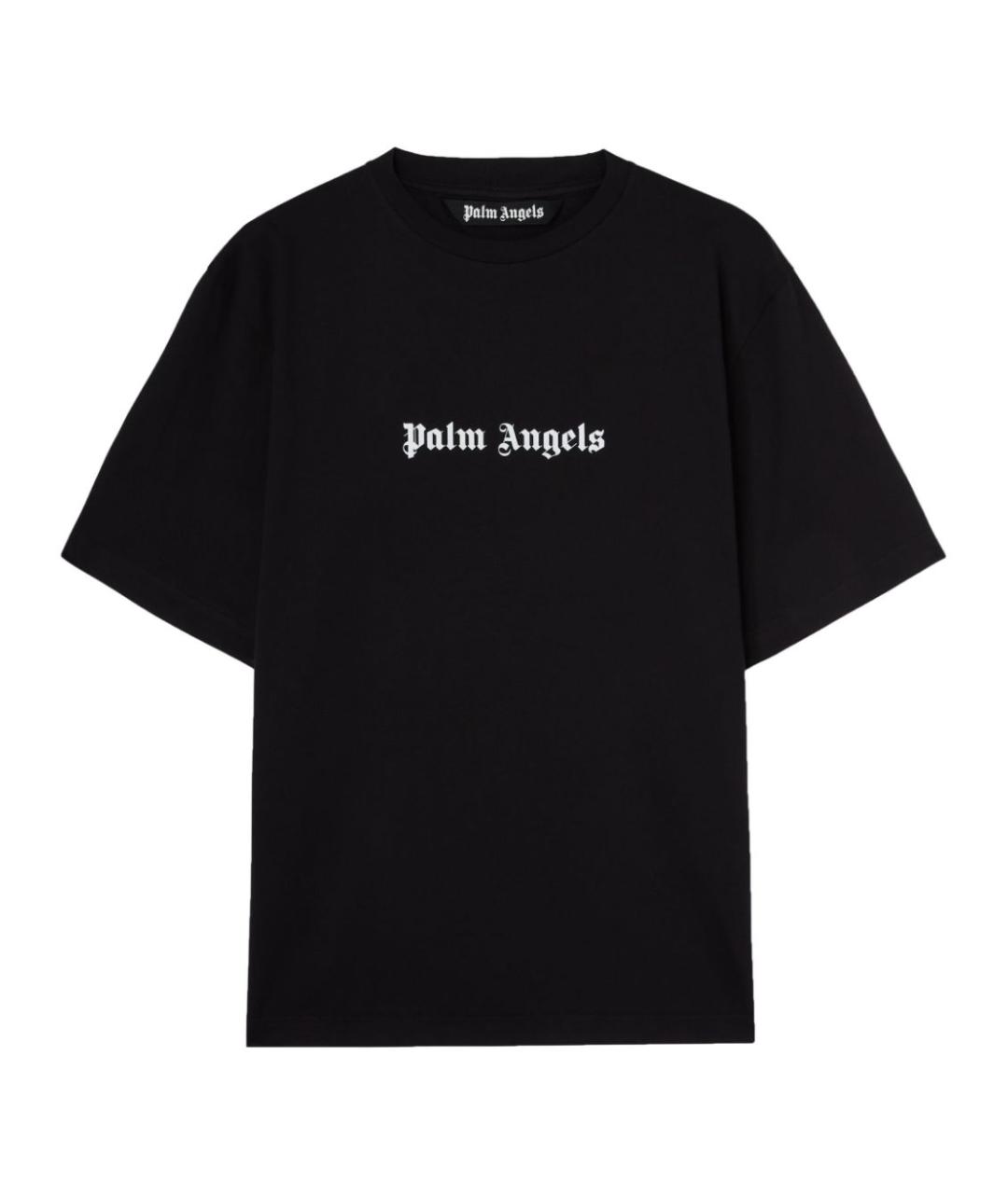 PALM ANGELS Черная хлопковая футболка, фото 1