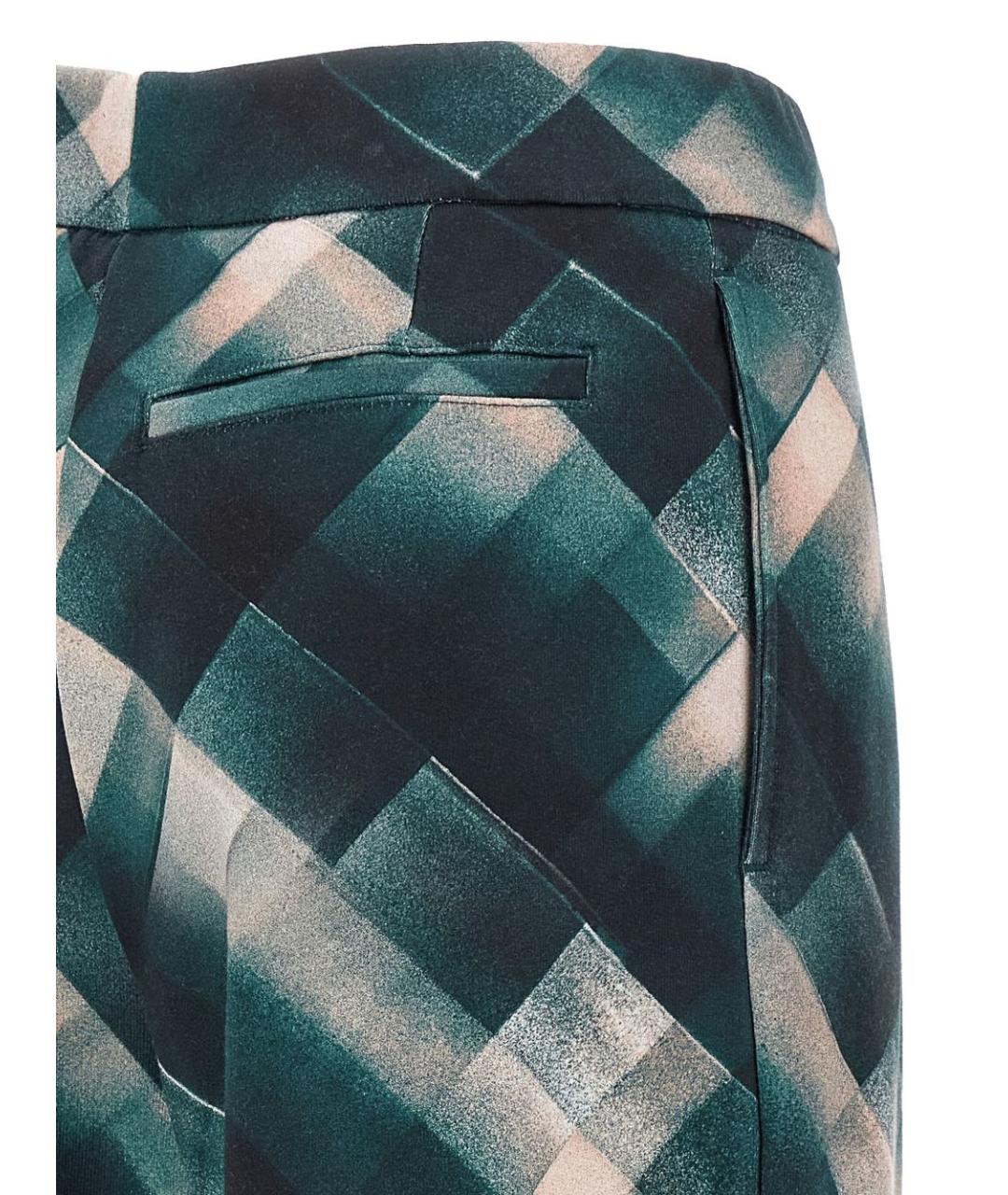 DRIES VAN NOTEN Мульти хлопковые прямые брюки, фото 2