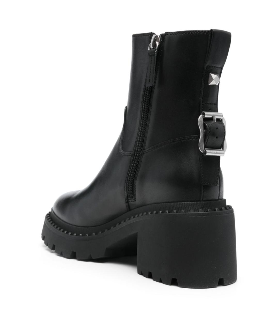 ASH Черные кожаные ботинки, фото 3