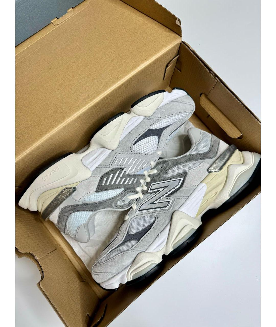 NEW BALANCE Серые замшевые кроссовки, фото 3