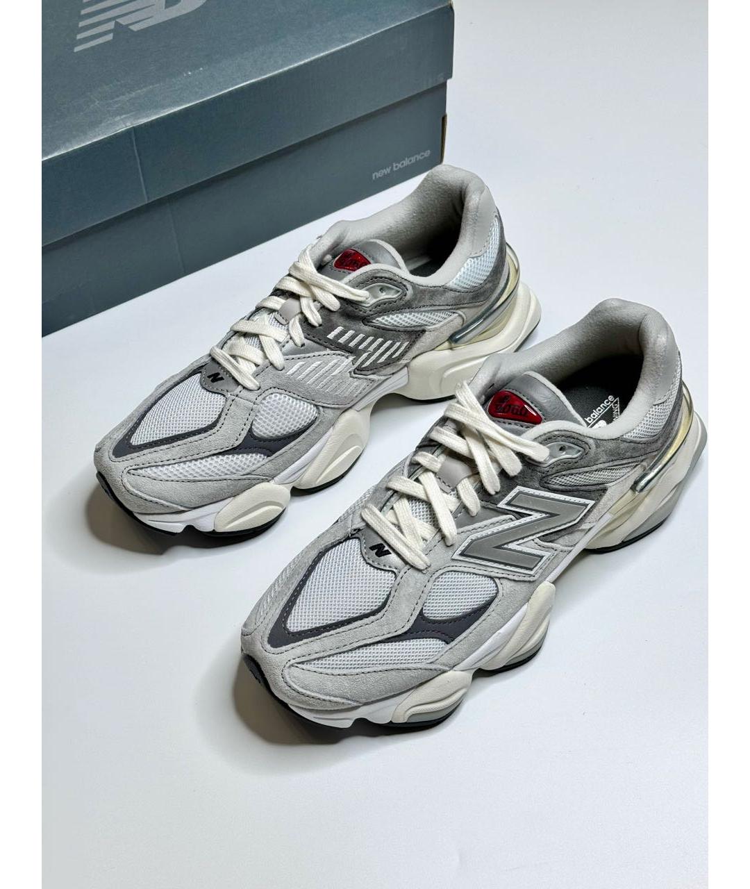 NEW BALANCE Серые замшевые кроссовки, фото 2