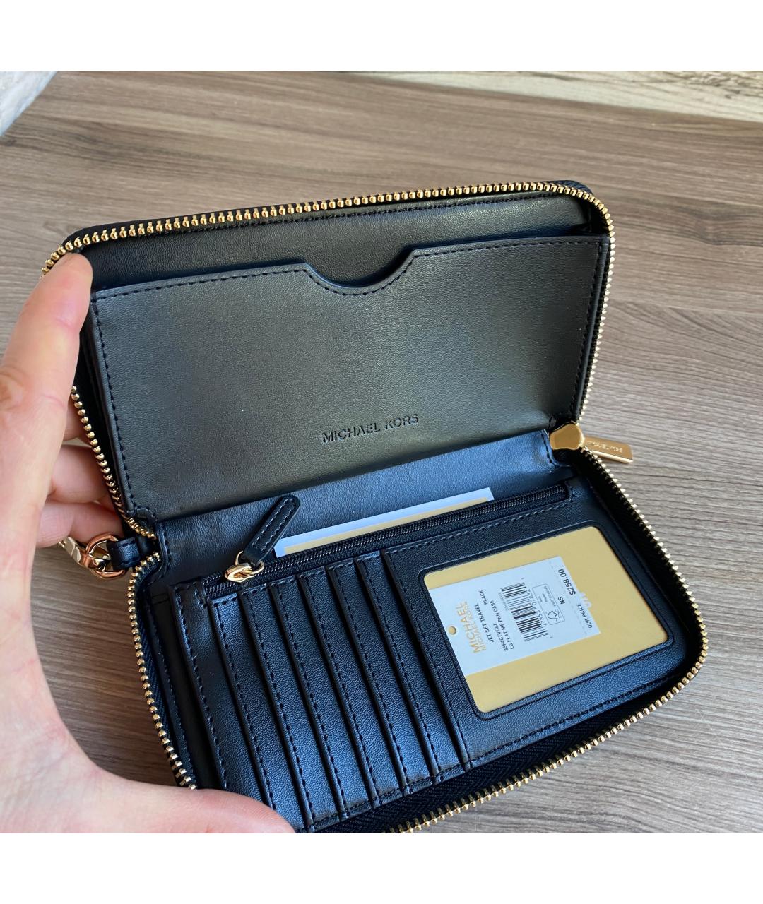 MICHAEL KORS Черный кошелек, фото 4