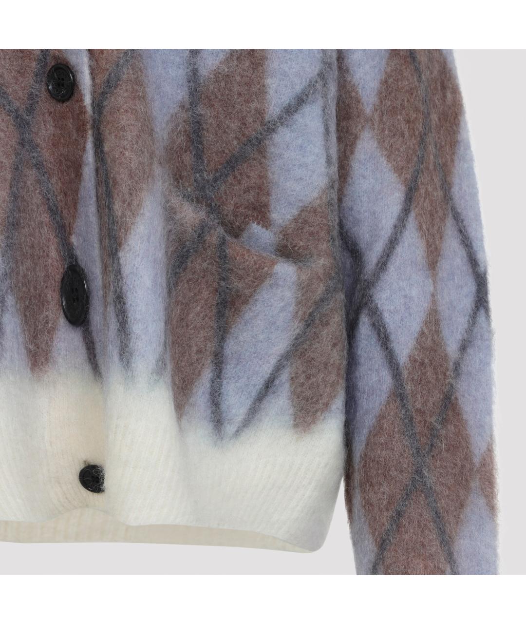 ACNE STUDIOS Мульти шерстяной кардиган, фото 5