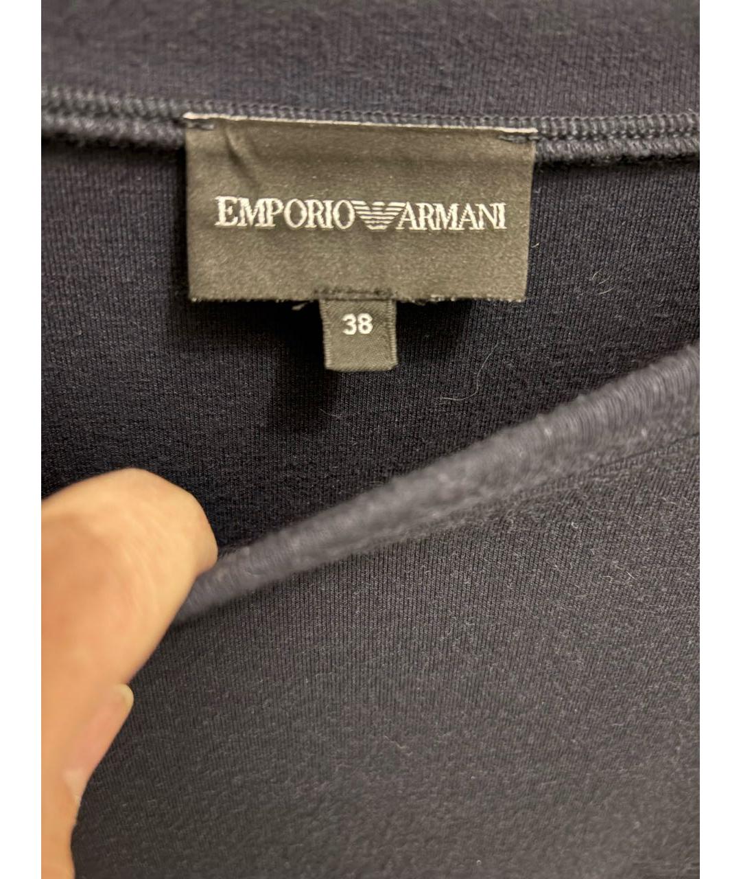 EMPORIO ARMANI Темно-синее повседневное платье, фото 5