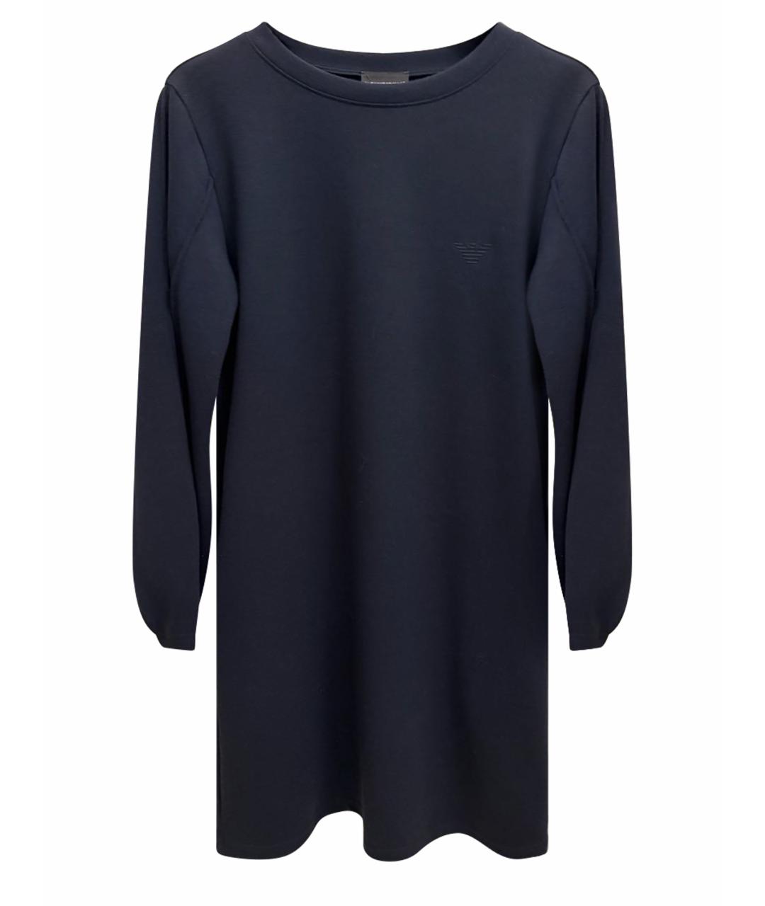 EMPORIO ARMANI Темно-синее повседневное платье, фото 1