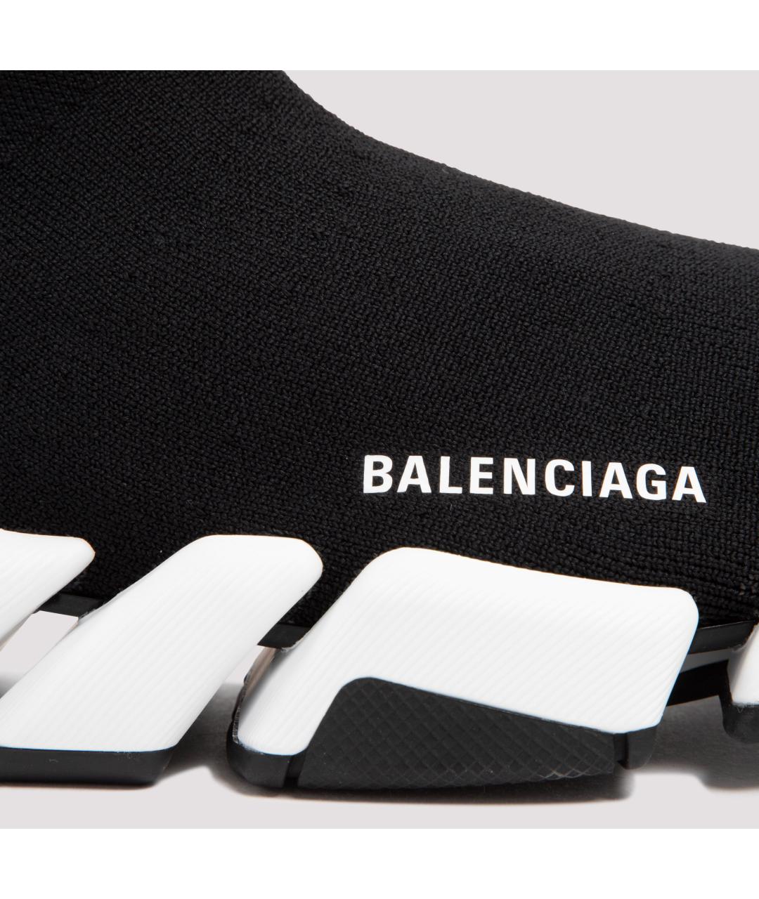 BALENCIAGA Черные синтетические высокие кроссовки / кеды, фото 6