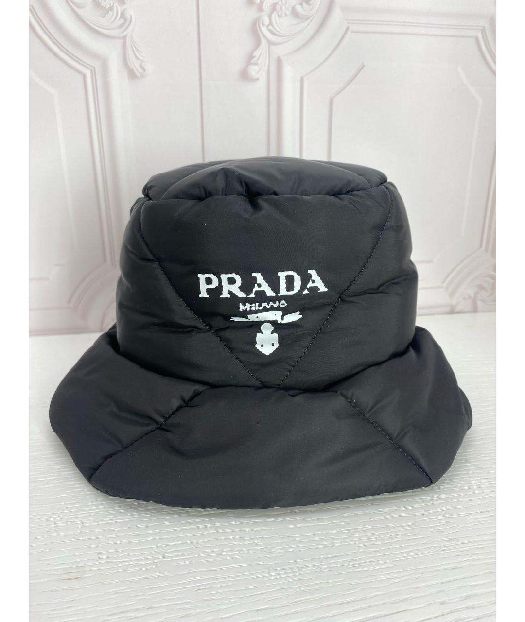 PRADA Черная шапка, фото 8