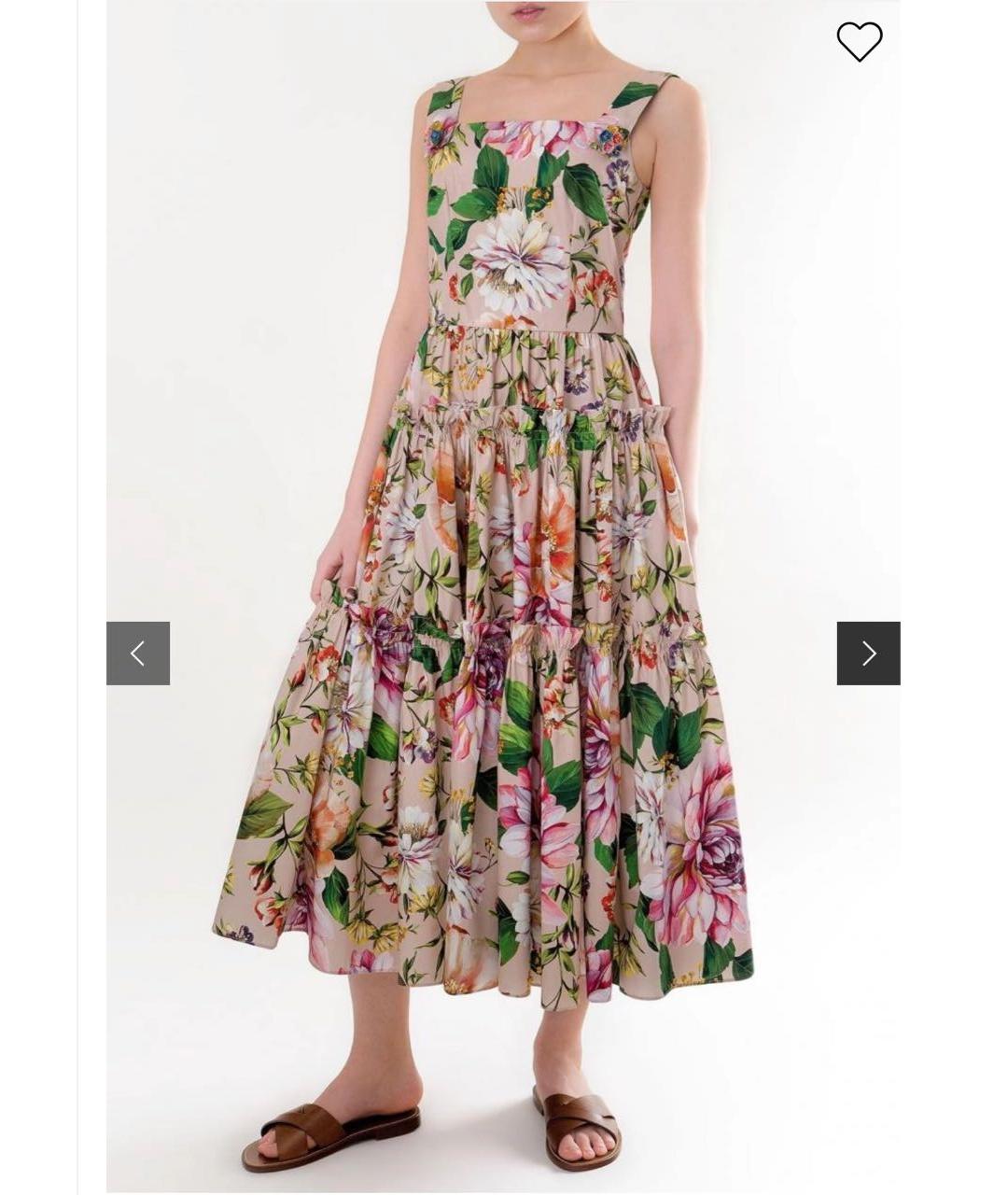 DOLCE&GABBANA Мульти хлопковый сарафан, фото 7