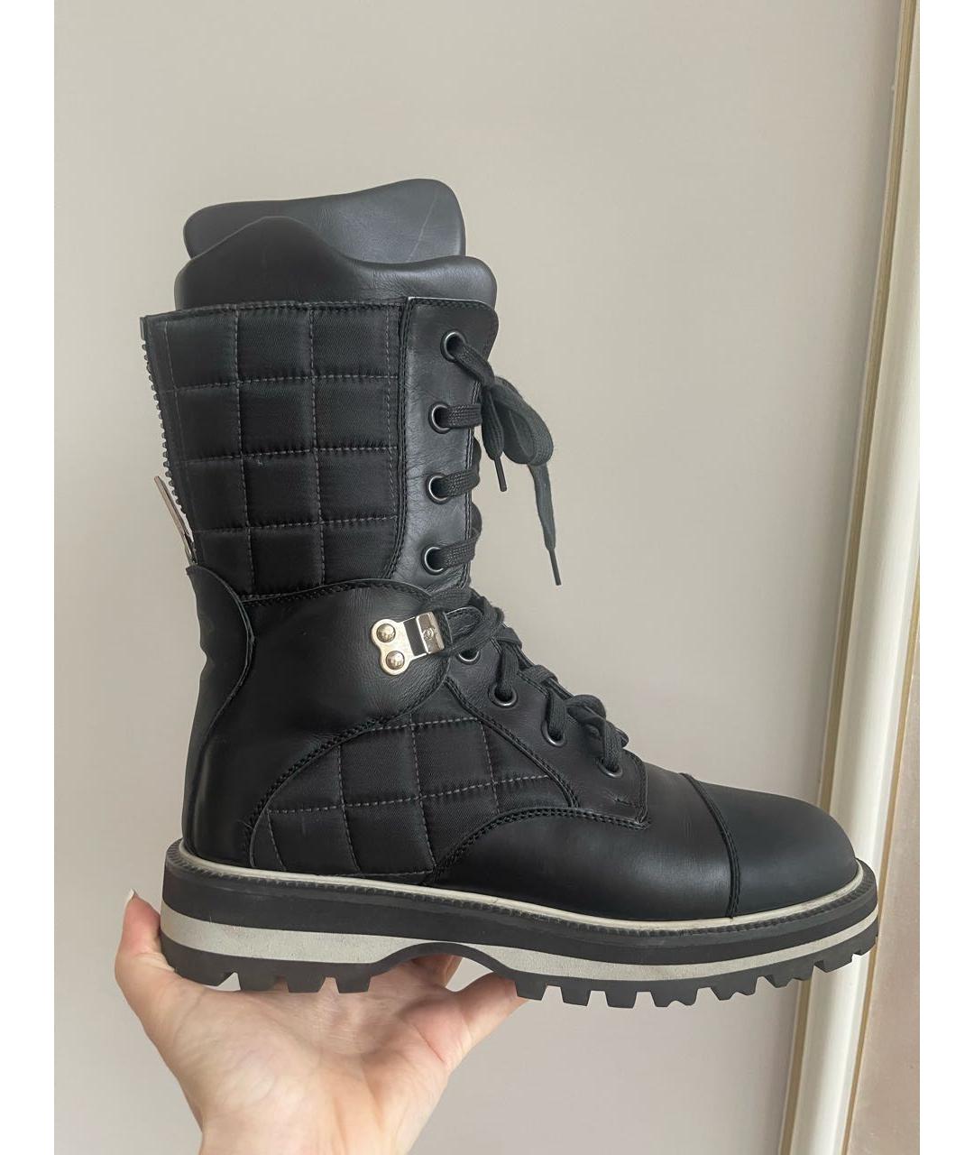 CHANEL Черные кожаные ботинки, фото 9