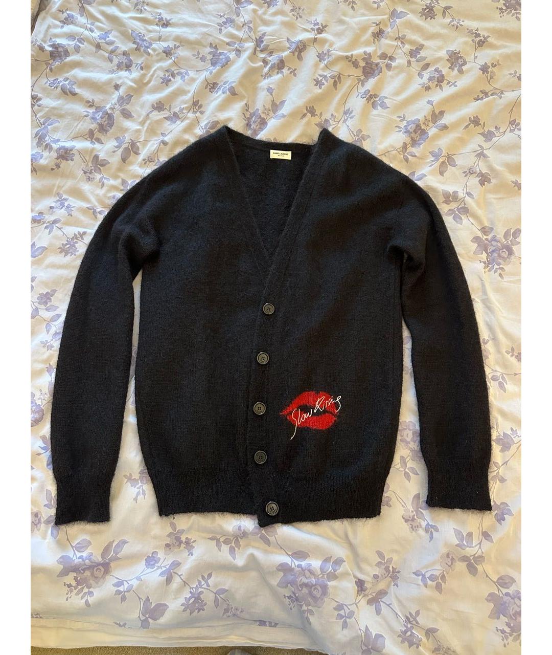 SAINT LAURENT Черный кардиган, фото 9