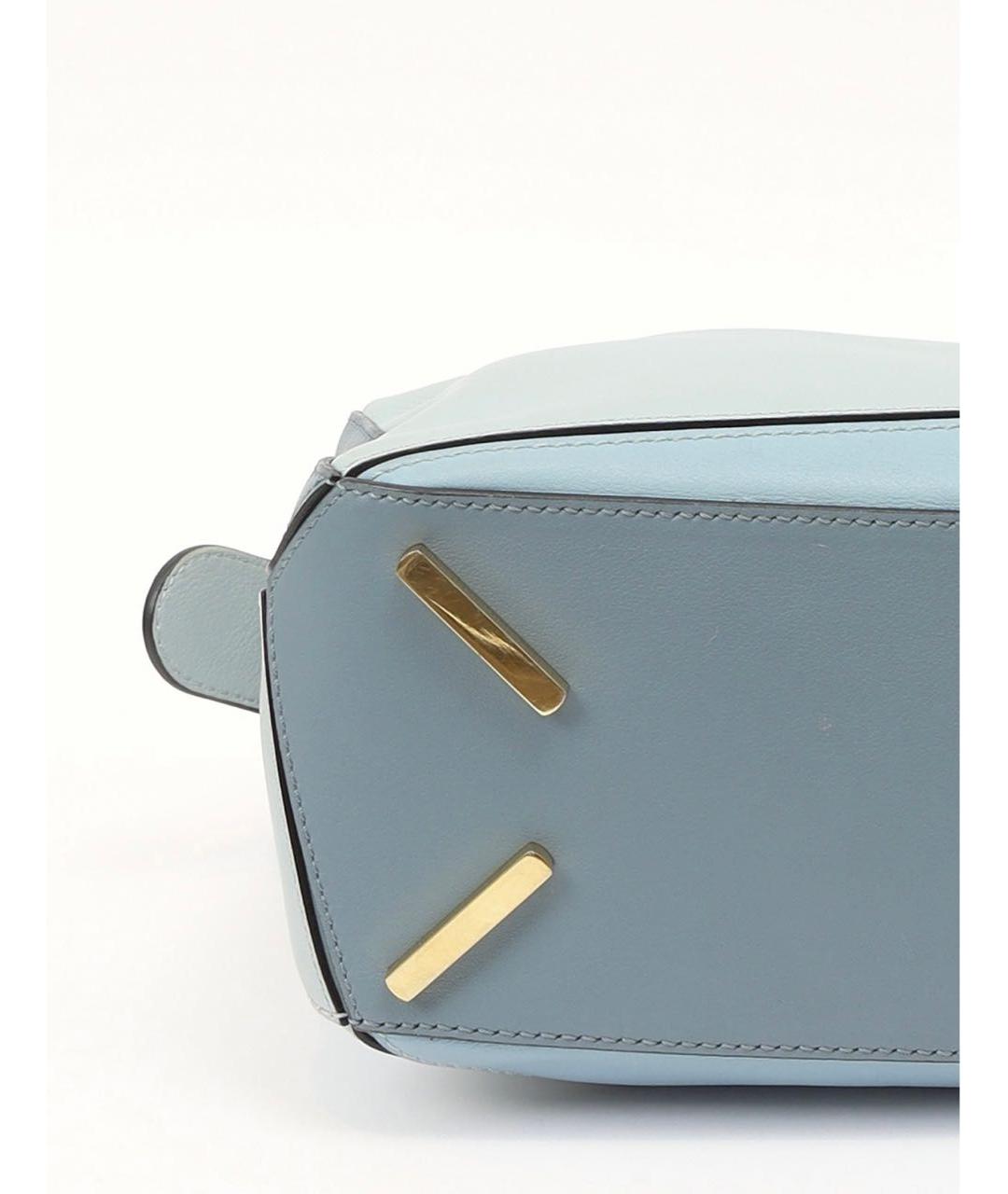 LOEWE Голубая кожаная сумка через плечо, фото 8