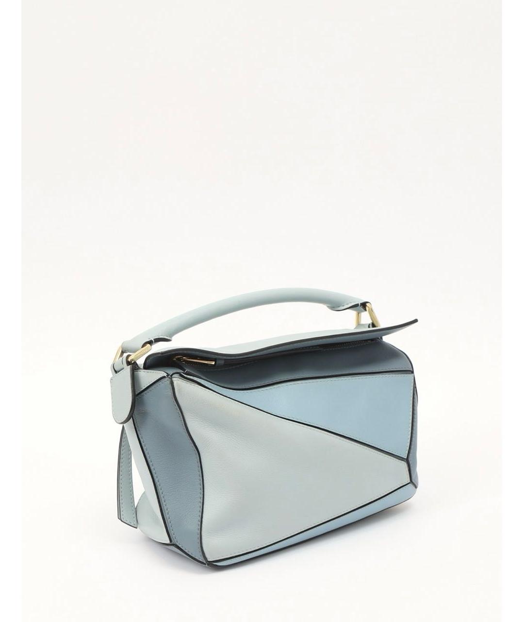 LOEWE Голубая кожаная сумка через плечо, фото 2