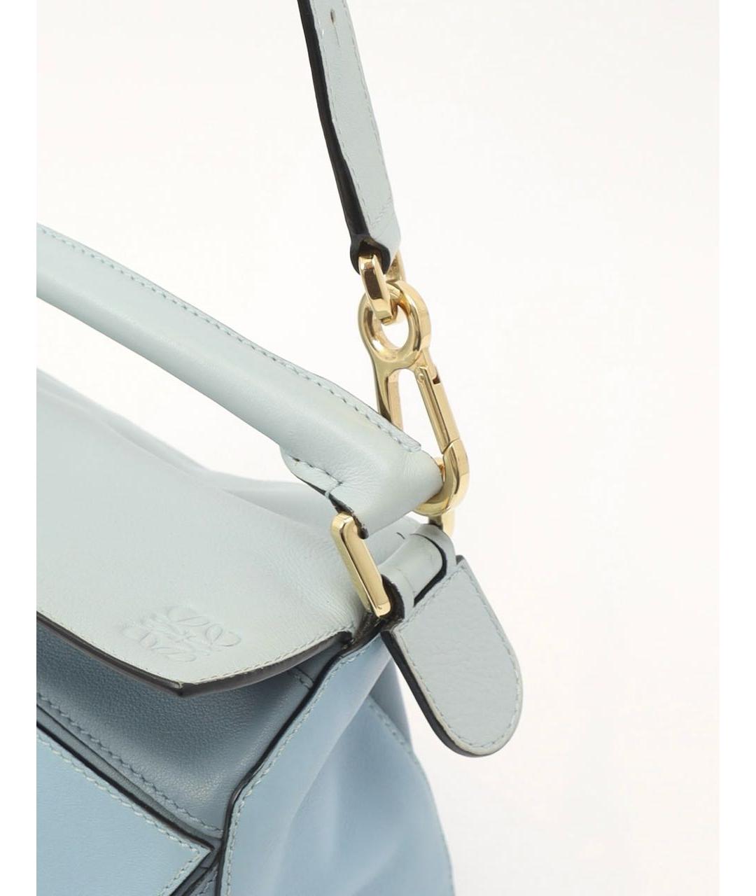 LOEWE Голубая кожаная сумка через плечо, фото 7