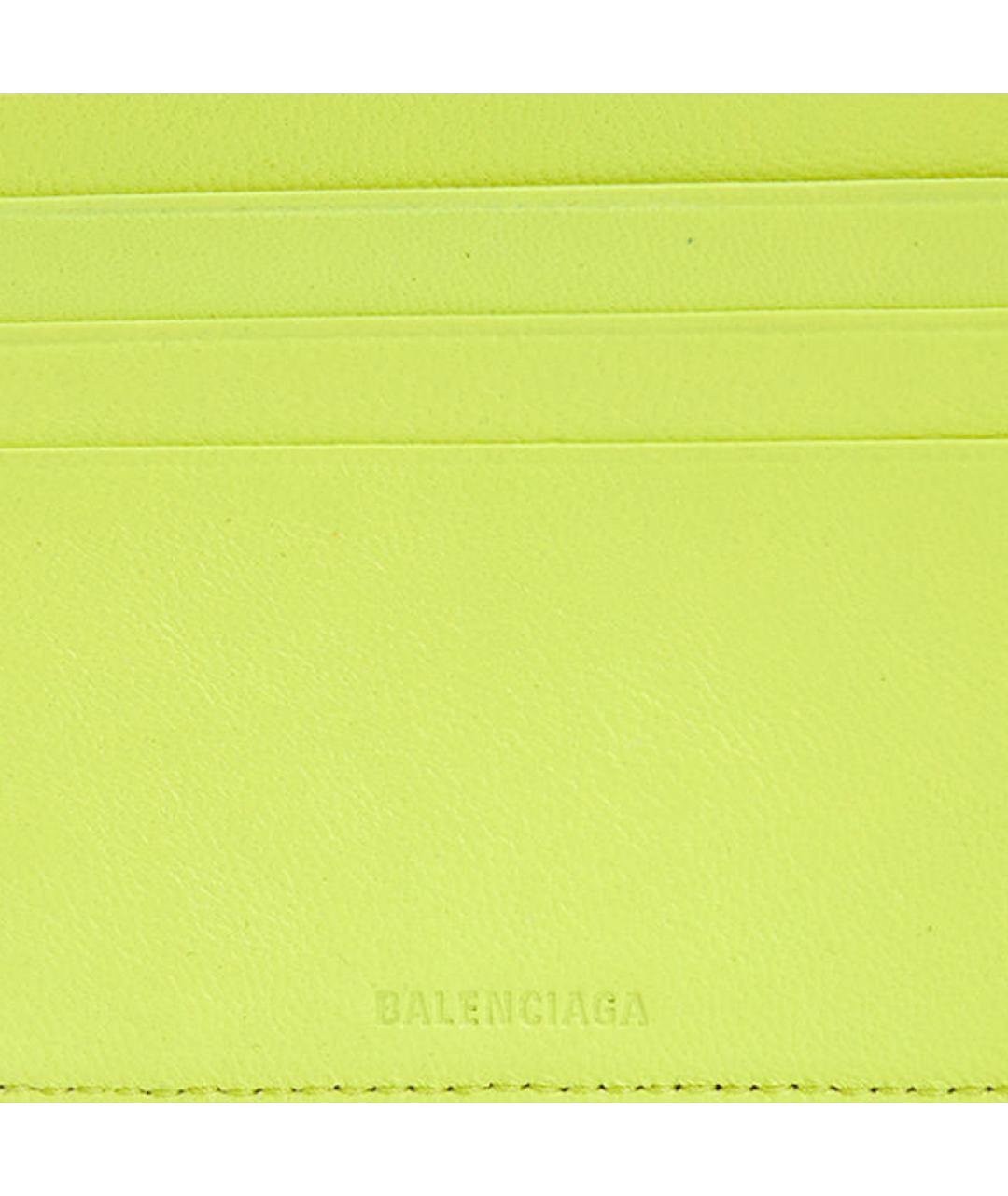 BALENCIAGA Черный кожаный кошелек, фото 8