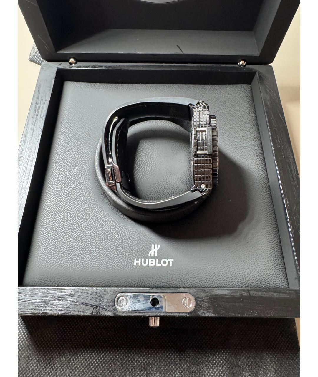 HUBLOT Черные керамические часы, фото 5