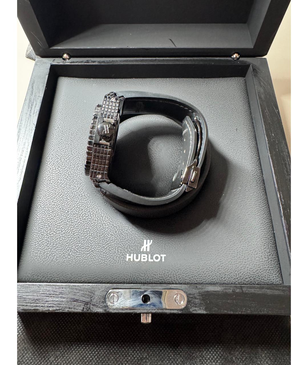 HUBLOT Черные керамические часы, фото 6