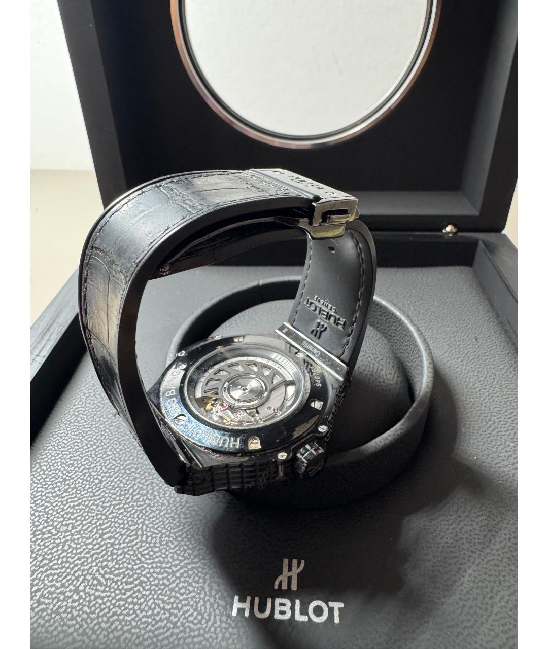 HUBLOT Черные керамические часы, фото 3