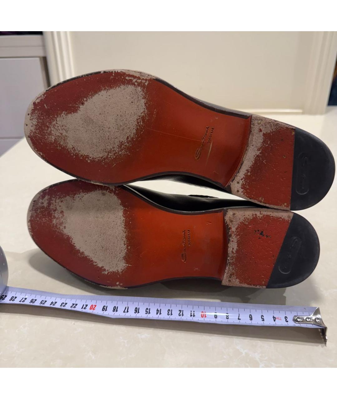 SANTONI Коричневые кожаные лоферы, фото 8