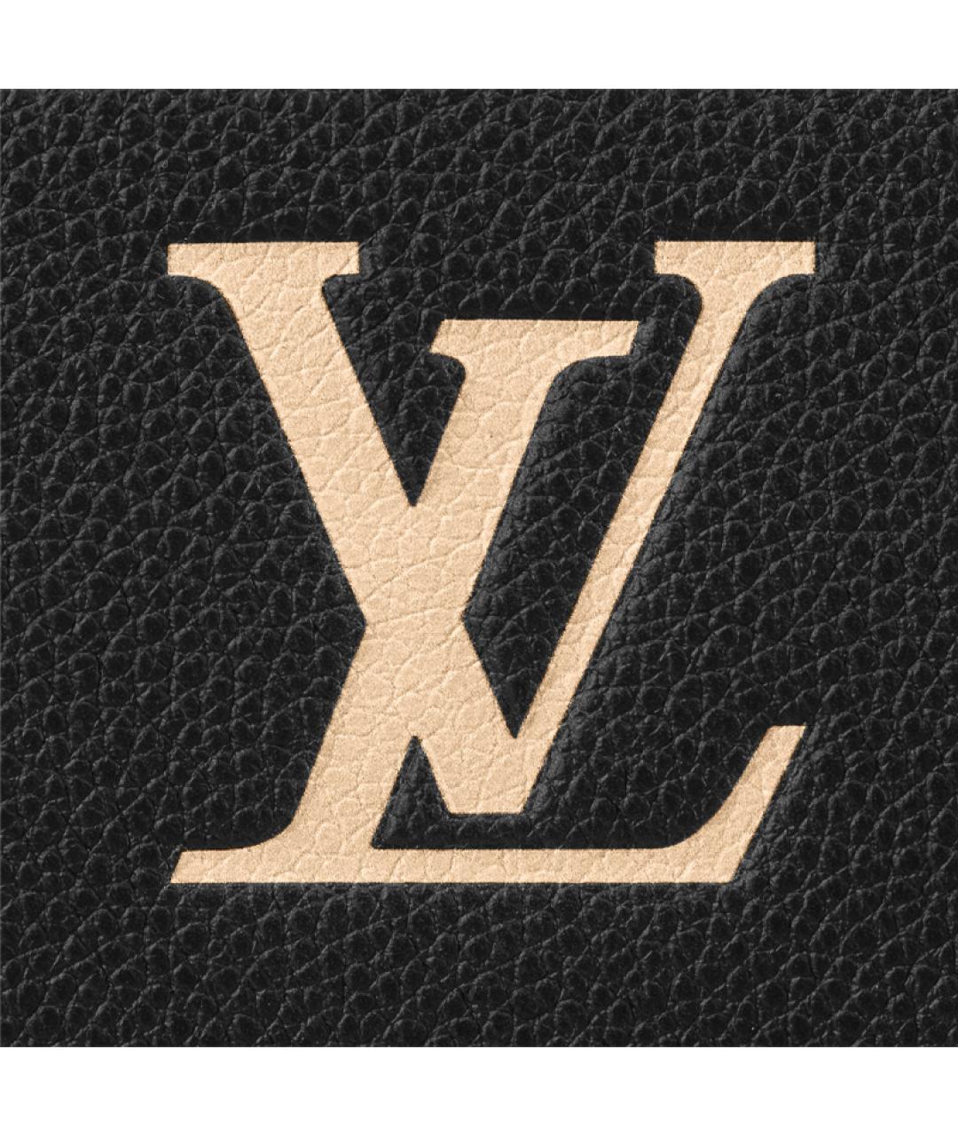 LOUIS VUITTON Черный кожаный кошелек, фото 6