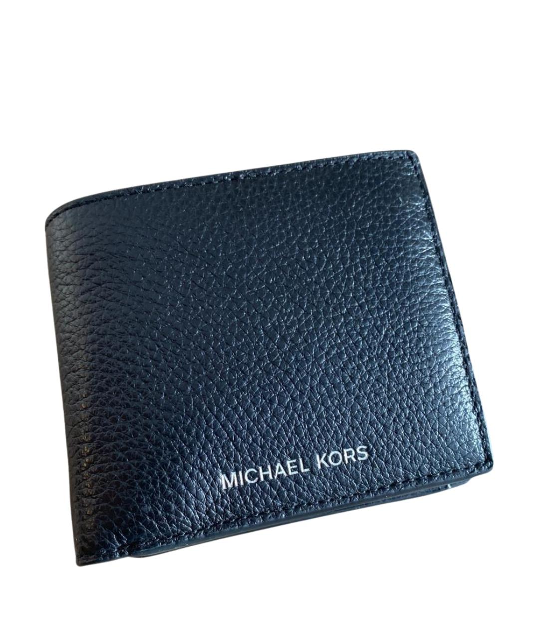 MICHAEL KORS Черный кожаный кошелек, фото 1