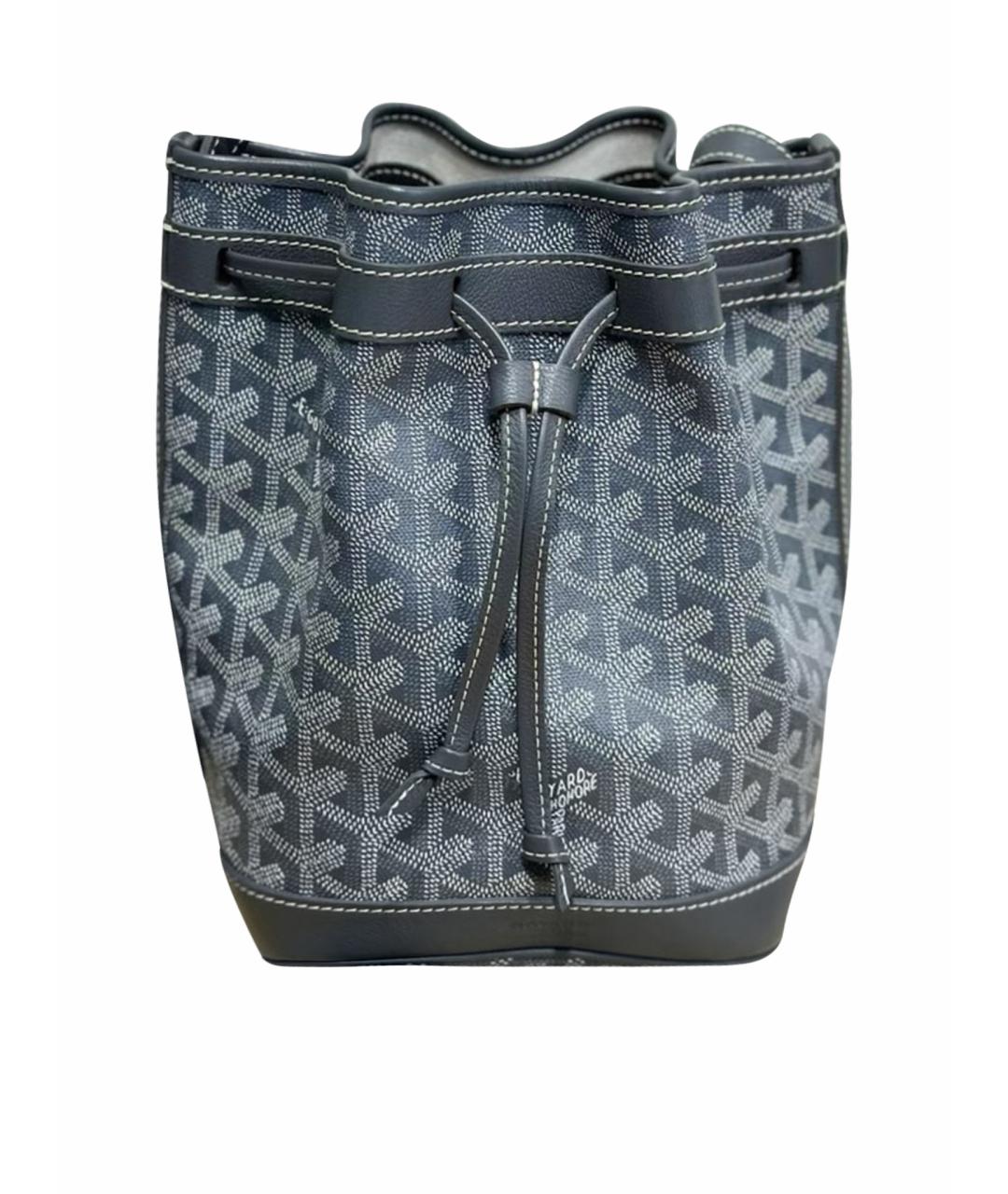 GOYARD Серая кожаная сумка тоут, фото 1