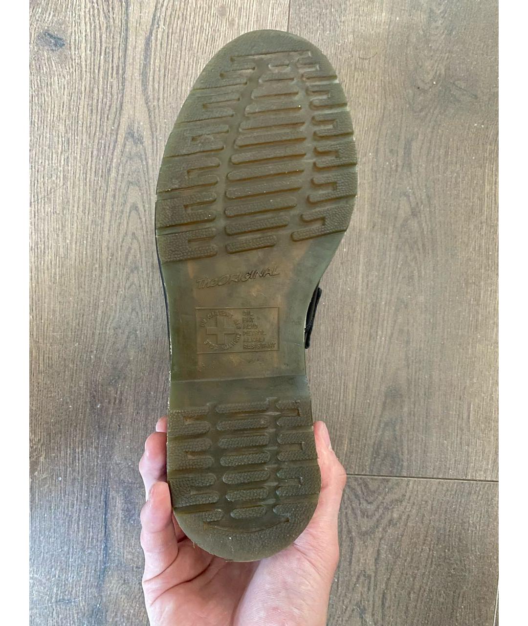 DR. MARTENS Черные кожаные лоферы, фото 8