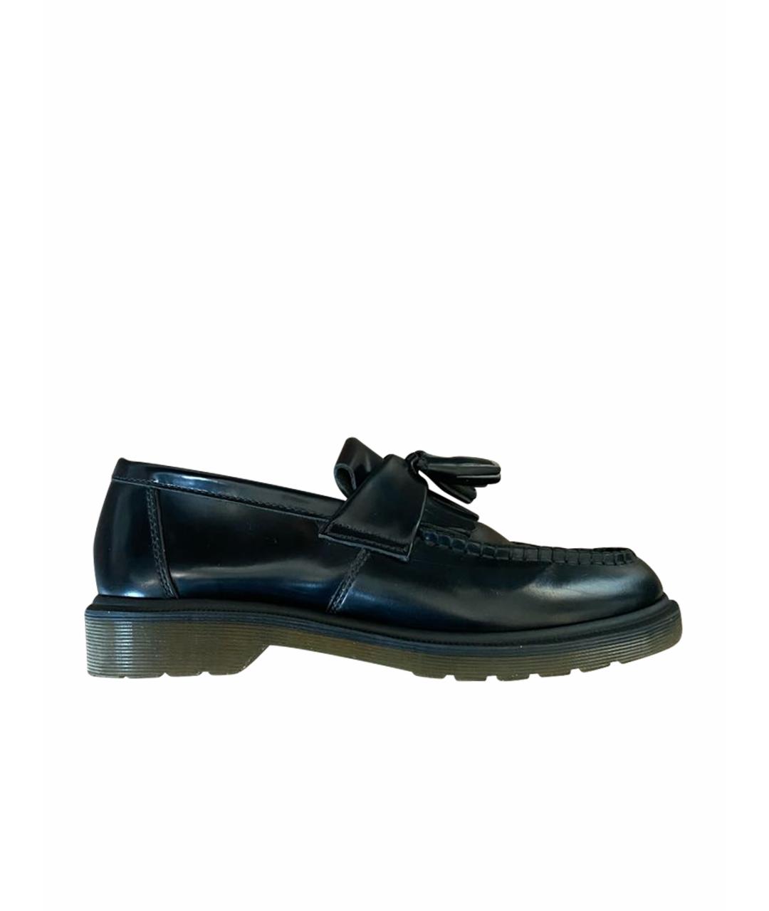 DR. MARTENS Черные кожаные лоферы, фото 1