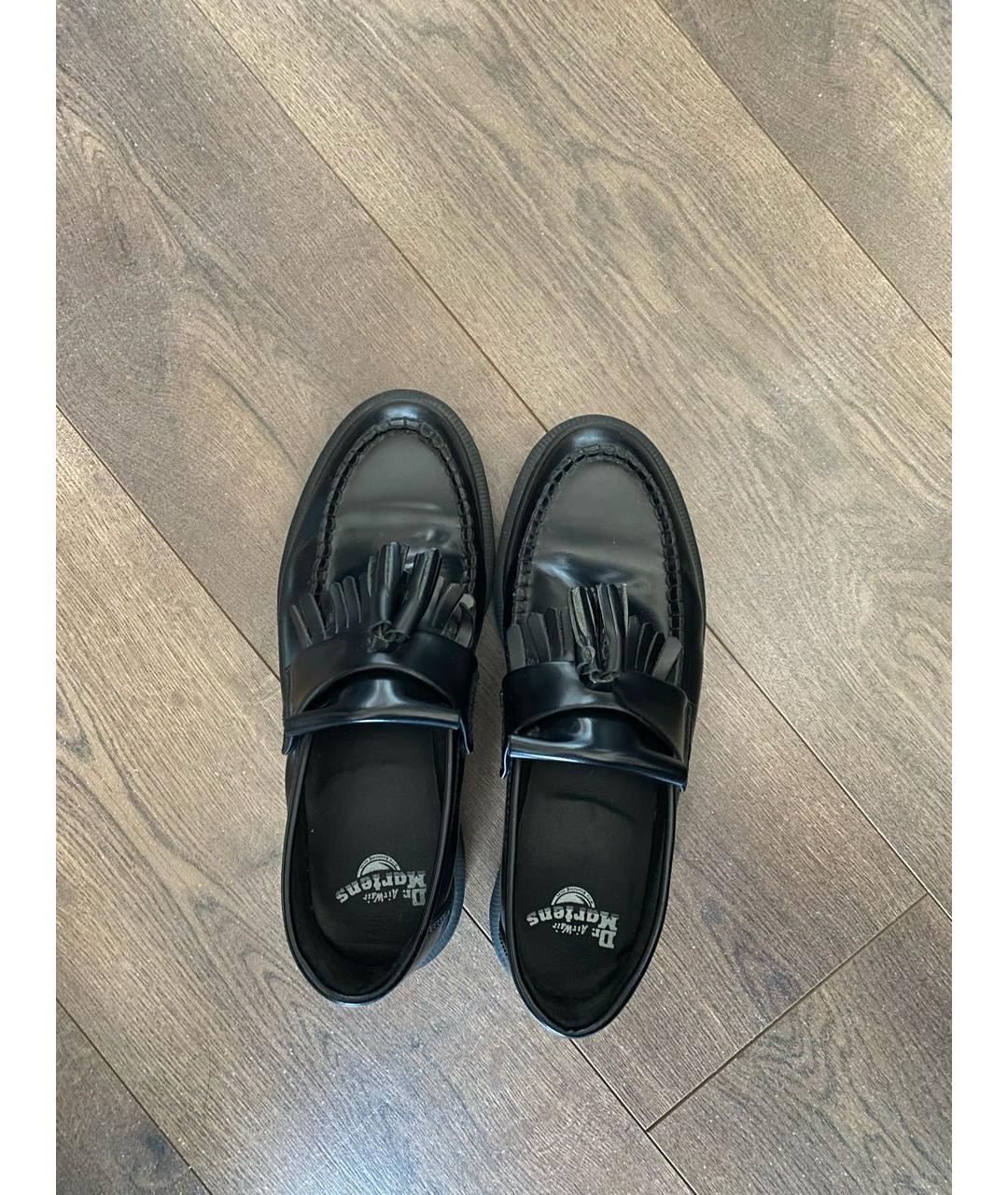 DR. MARTENS Черные кожаные лоферы, фото 3