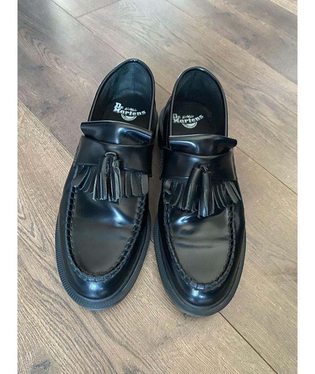 DR. MARTENS Черные кожаные лоферы, фото 4