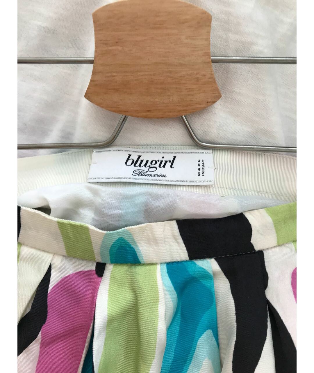 BLUGIRL Мульти шелковая юбка мини, фото 3