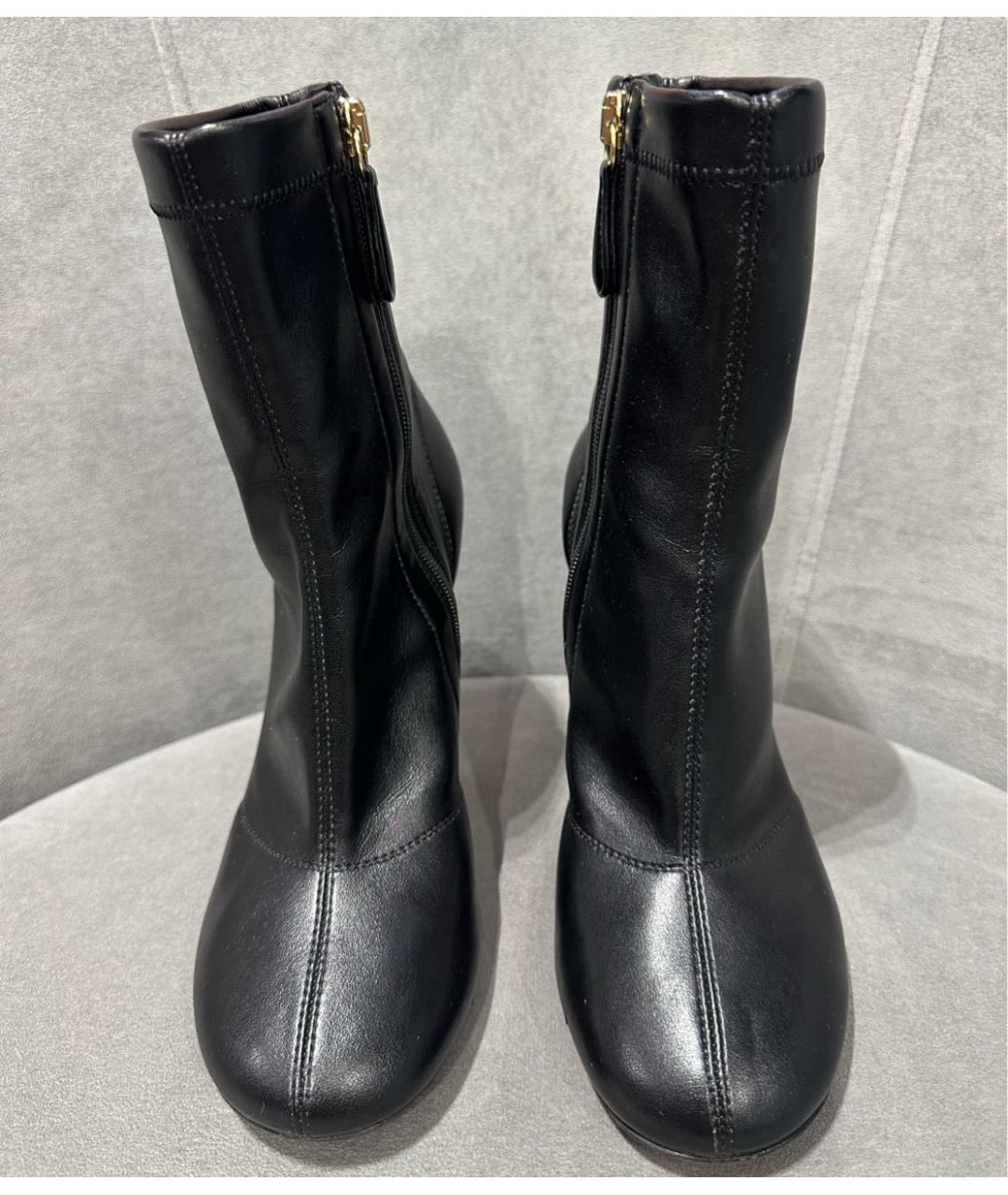 GIANVITO ROSSI Черные кожаные ботильоны, фото 2