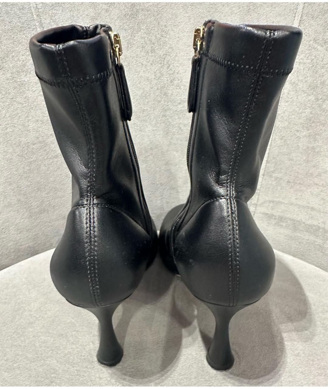 GIANVITO ROSSI Черные кожаные ботильоны, фото 4