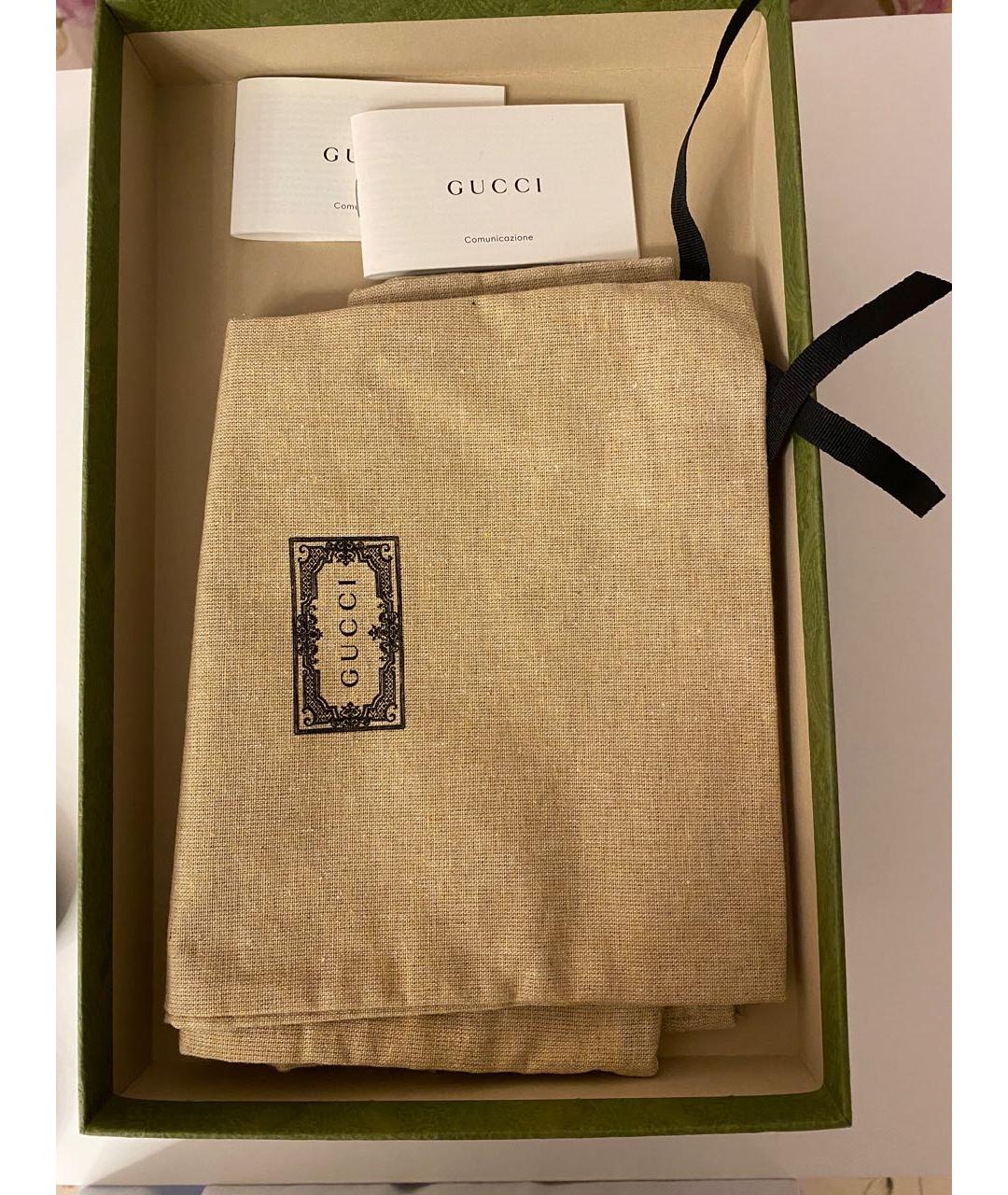 GUCCI Бежевые кожаные лоферы, фото 5
