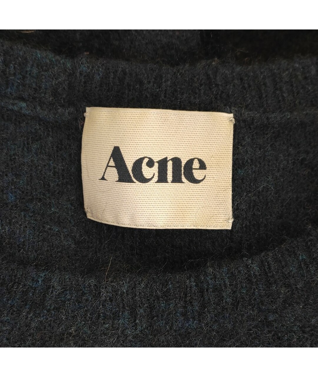 ACNE STUDIOS Темно-синий шерстяной джемпер / свитер, фото 4